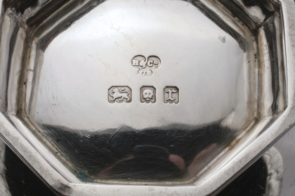 Antique Silver Octagonal Tea & Coffee Set (4 piece Bachelor)